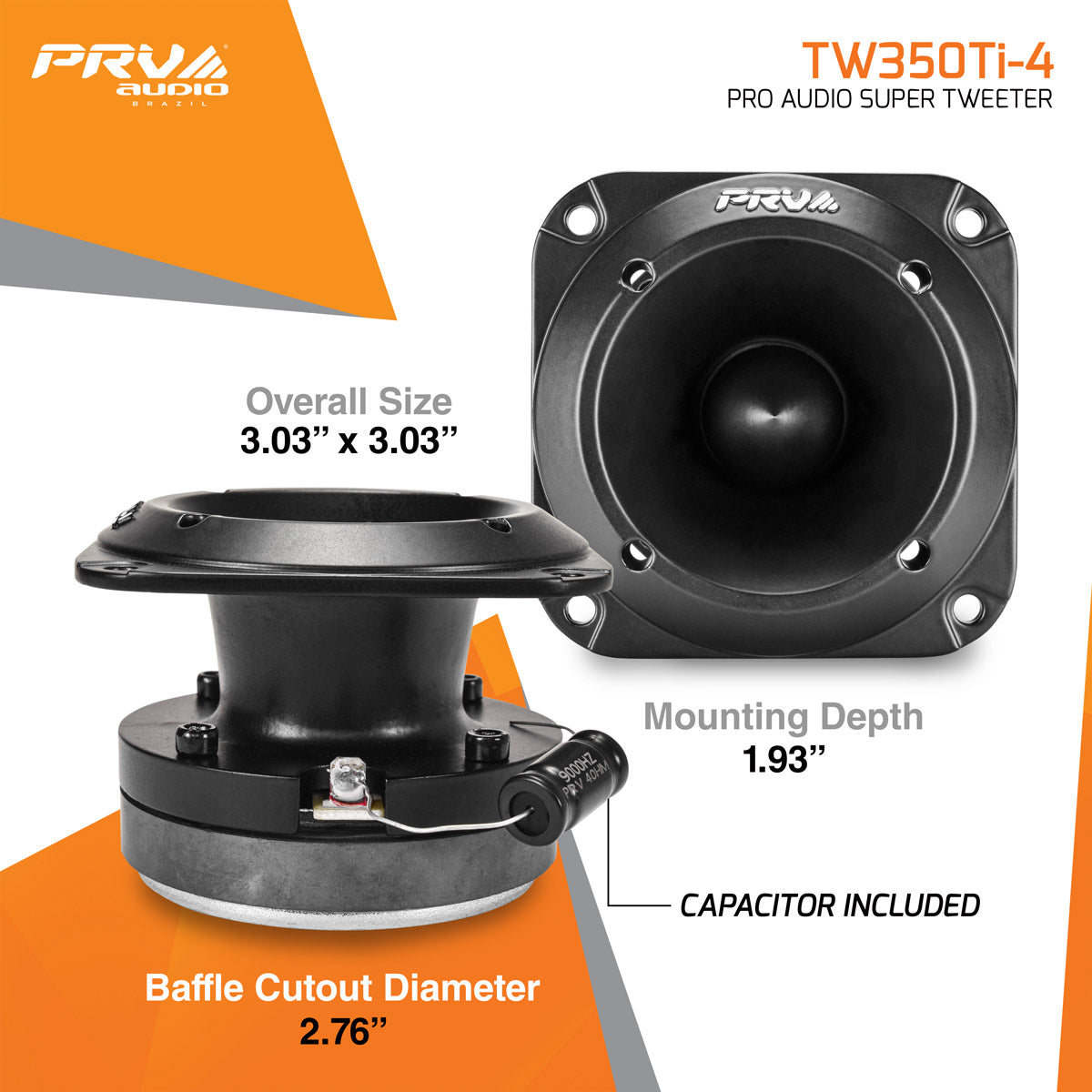 PRV Audio TW350Ti-4 Pro Audio Super Tweeter