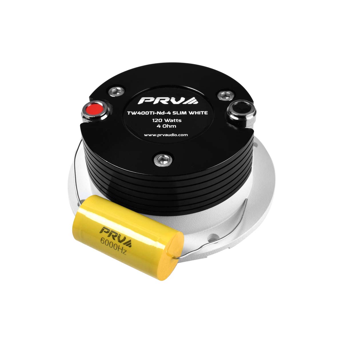 PRV Audio TW400Ti-Nd-4 SLIM WHITE White Shallow Neodymium Tweeter