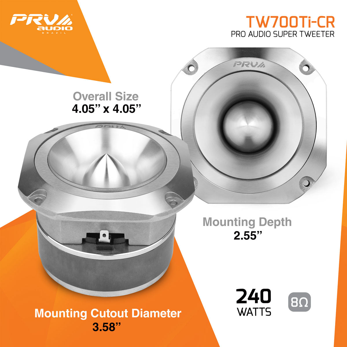 PRV Audio TW700Ti-CR Pro Audio Super Tweeter