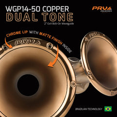 PRV Audio WGP14-50 COPPER DUAL TONE 2" Exit Waveguide