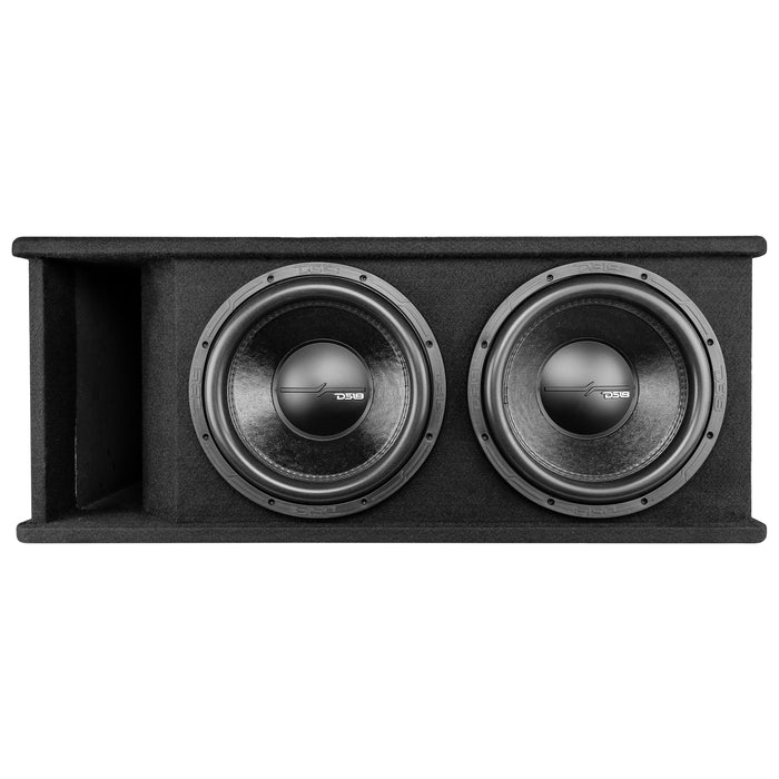 DS18 ZR212LD Dual 12" Loaded Subwoofer Ported Enclosure With ZR12.4D 1500 Watts Rms