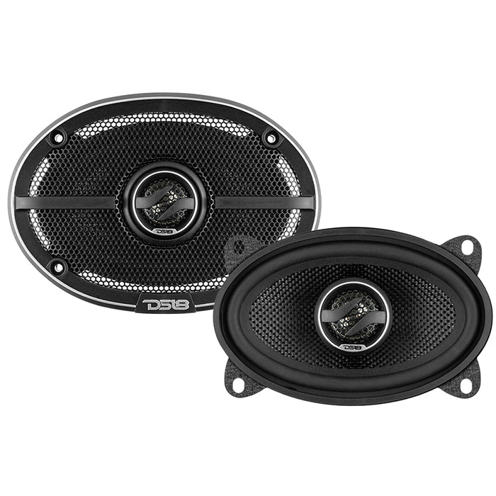 DS18 ZXI-464 ZXI 4x6" 2-Way Coaxial Speakers with Kevlar Cone 60 Watts Rms 4-Ohm