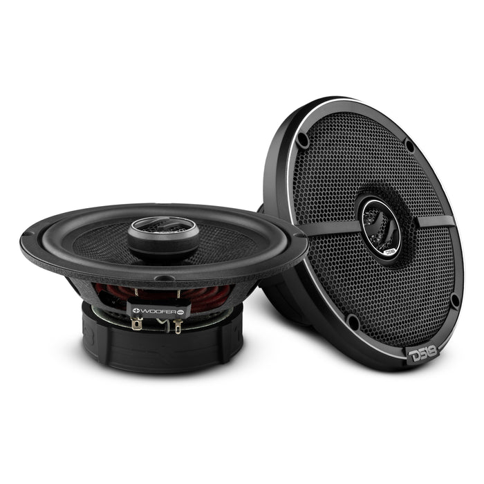 DS18 ZXI-654 ZXI 6.5" 2-Way Coaxial Speakers with Kevlar Cone 80 Watts Rms 4-Ohm