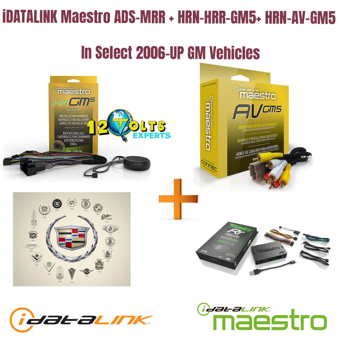 iDATALINK MAESTRO ADS-MRR + HRN-RR-GM5+ HRN-AV-GM5 for SELECT CHEVY GMC VEHICLE