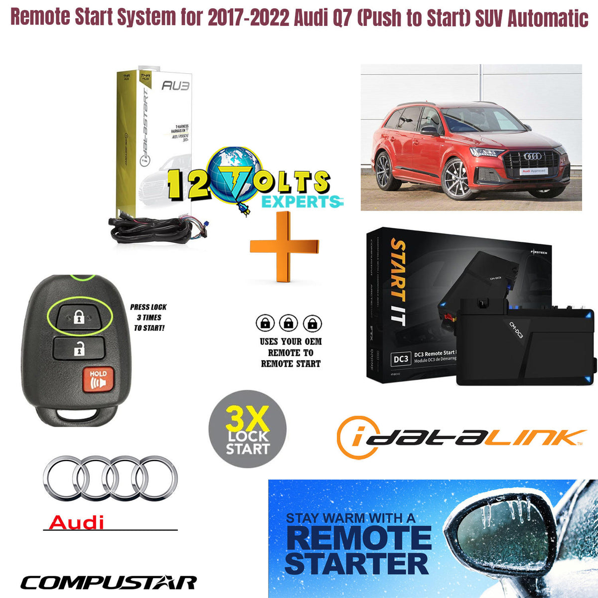 Remote Start System for 2017-2022 Audi Q7 (Push to Start) 6 Cyl Automatic