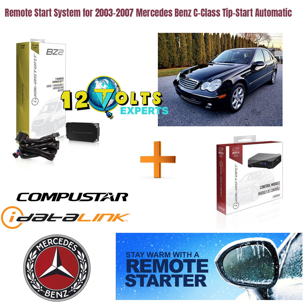 Remote Start System for 2003-2007 Mercedes Benz C-Class Tip-Start Automatic