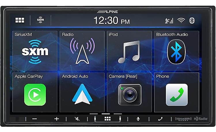 Alpine ILX-407 7" Double-DIN Shallow Chassis Digital Media Receiver W /  Apple CarPlay & Android Auto