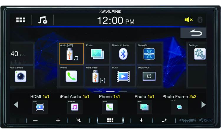 Alpine ILX-407 7" Double-DIN Shallow Chassis Digital Media Receiver W /  Apple CarPlay & Android Auto