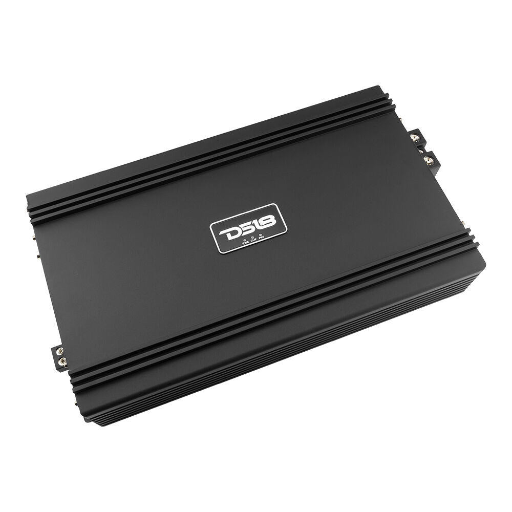 DS18 GFX-8K1 – Full-Range Class D 1-Channel Monoblock Amplifier – 8000 Watts RMS, 1-Ohm