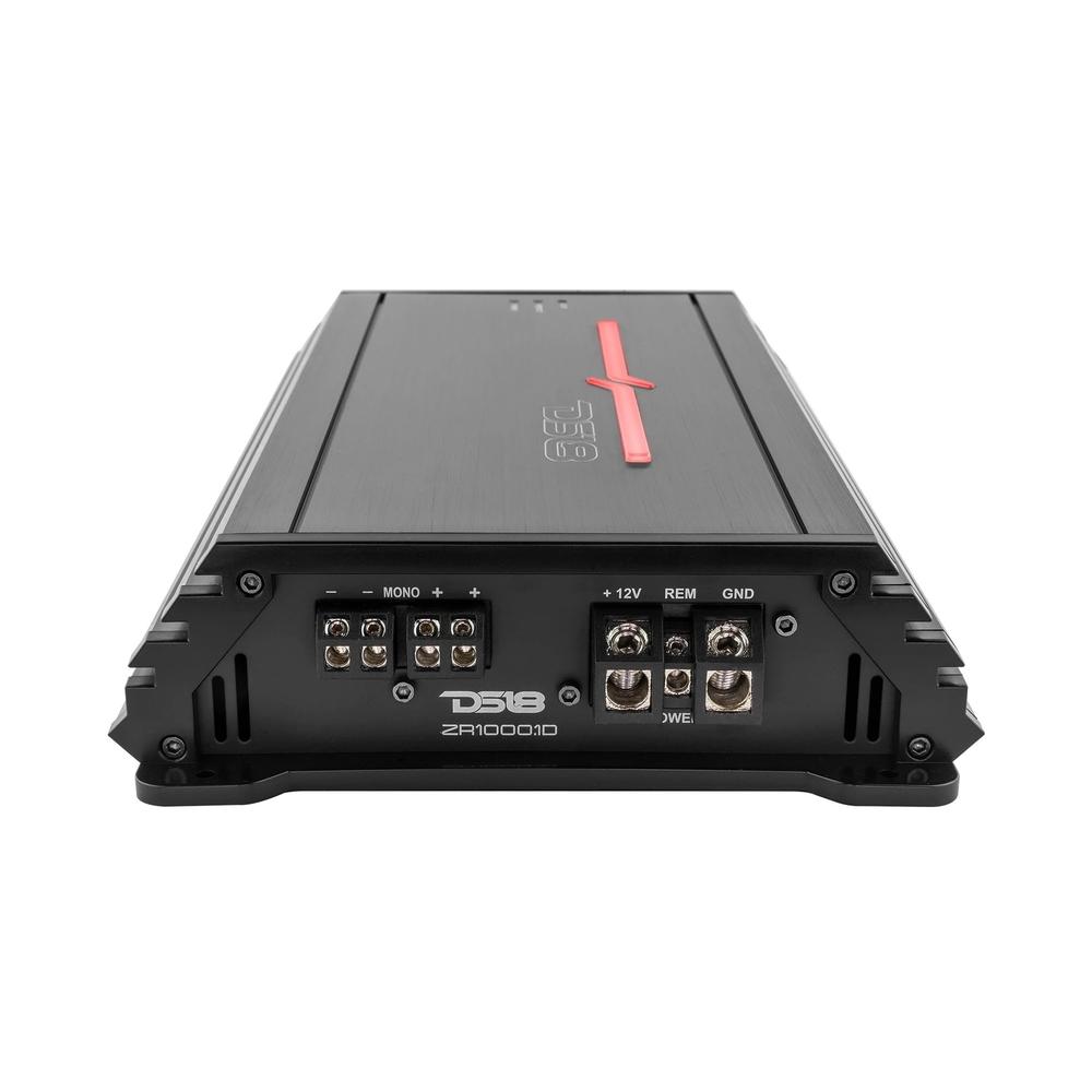 DS18 ZR1000.1D Class D 1-Channel Monoblock Amplifier 1000 Watts RMS-1 Ohm