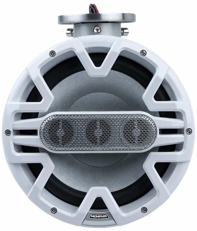 Memphis MM84TW 8" 200/400W 3 Tweeter Line Array Tower Speaker - White