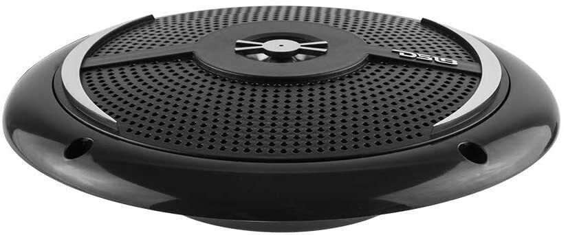 NXL-6SL/BK  HYDRO 6.5" 2-Way Marine Speakers- Integrated RGB LED Lights 100 Watts Slim Mount Black