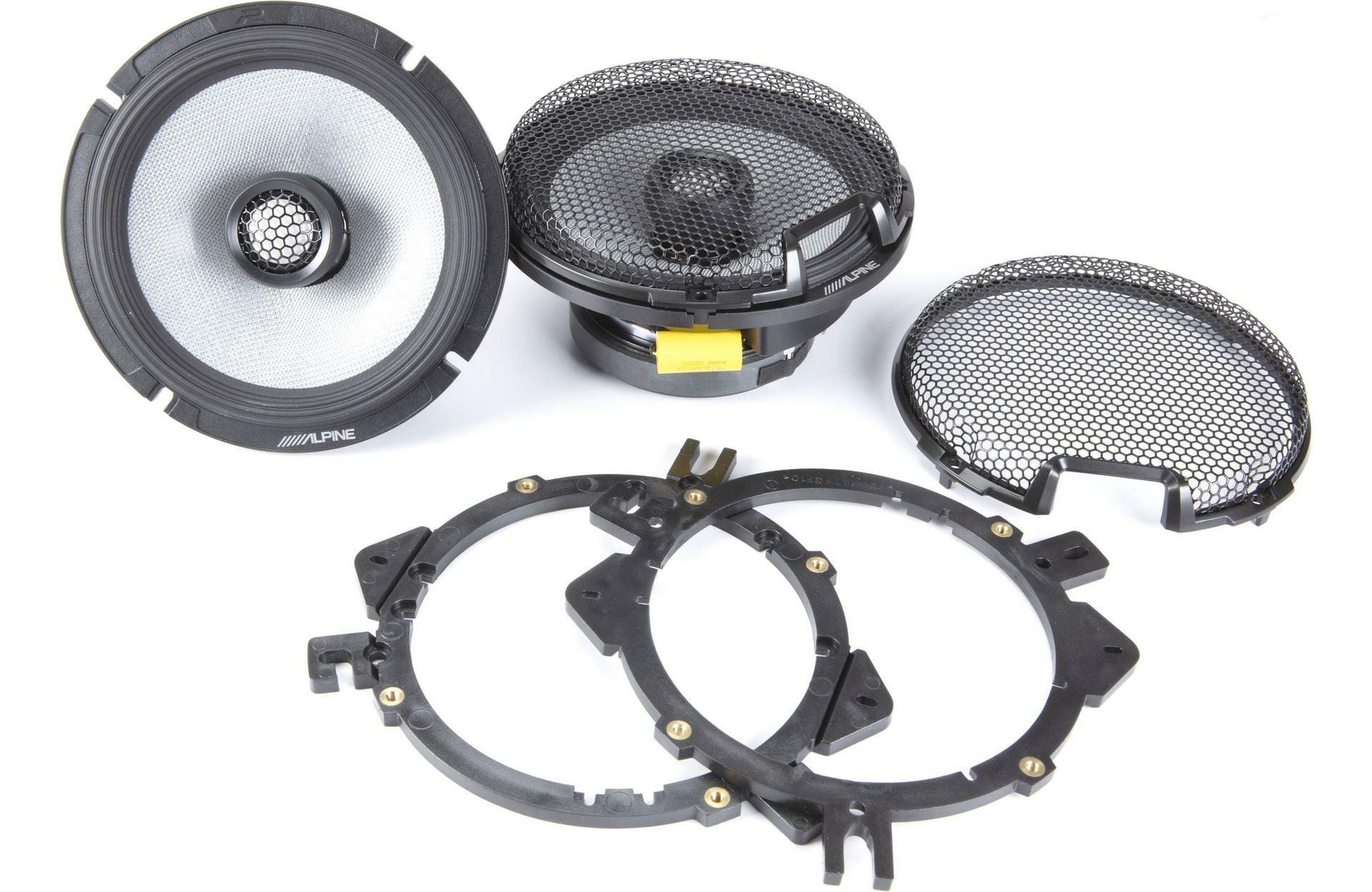 2 Pair of Alpine R2-S65  R-Series 6-1/2" + Pioneer GM-D8704 600W Class FD 4-Channel + 4 Gauge Amp Kit