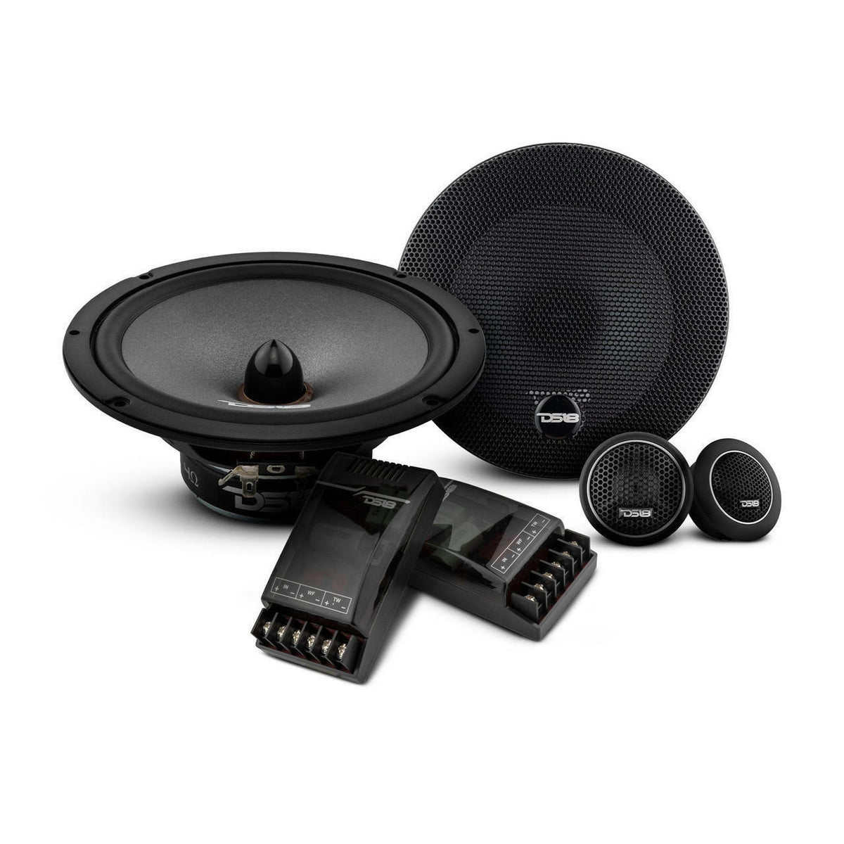 DS18 EXL-SQ6.5CX 6.5" 2-Way Component Car Speaker System 500 Watts 4-Ohm