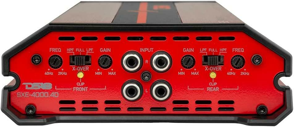 DS18 SXE-4000.4DRD Class D 4-Channel Full-Range Car Amplifier 275 x 4 RMS @4 OHM 4000 Watts