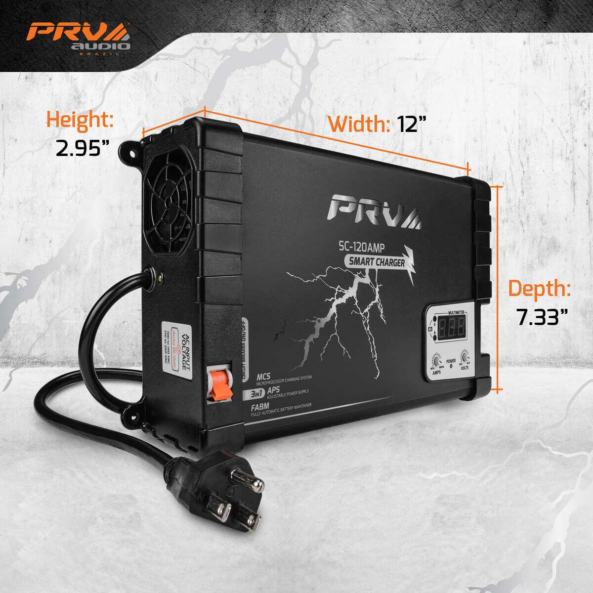 PRV 120A Power Supply Car Battery Charger PRV SC-120AMP Smart Auto Maintainer