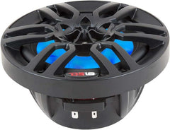 2 Pair of DS18 HYDRO NXL-8BK  8" 2-Way Marine Speakers with LED Lights 375 Watts Matte Black