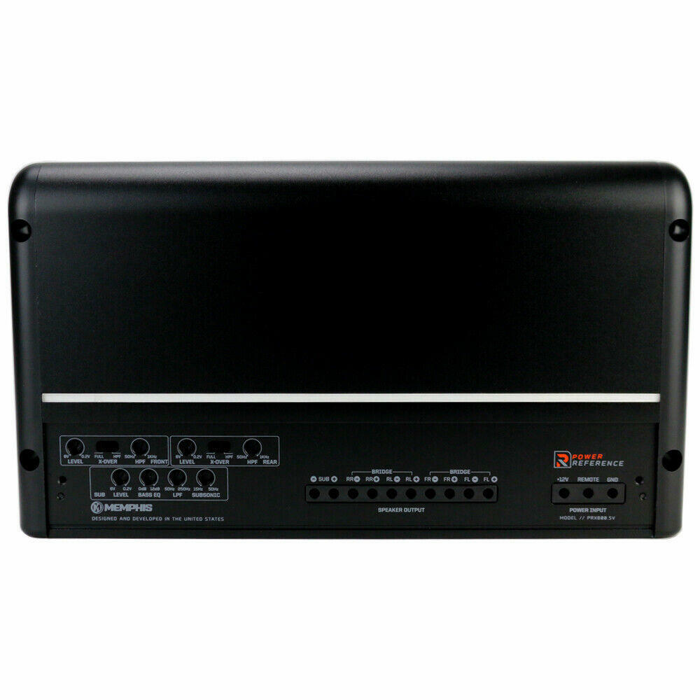 Memphis PRX800.5V 800W RMS Power Reference Series Class-D 5-Channel Amplifier with Bass Remote