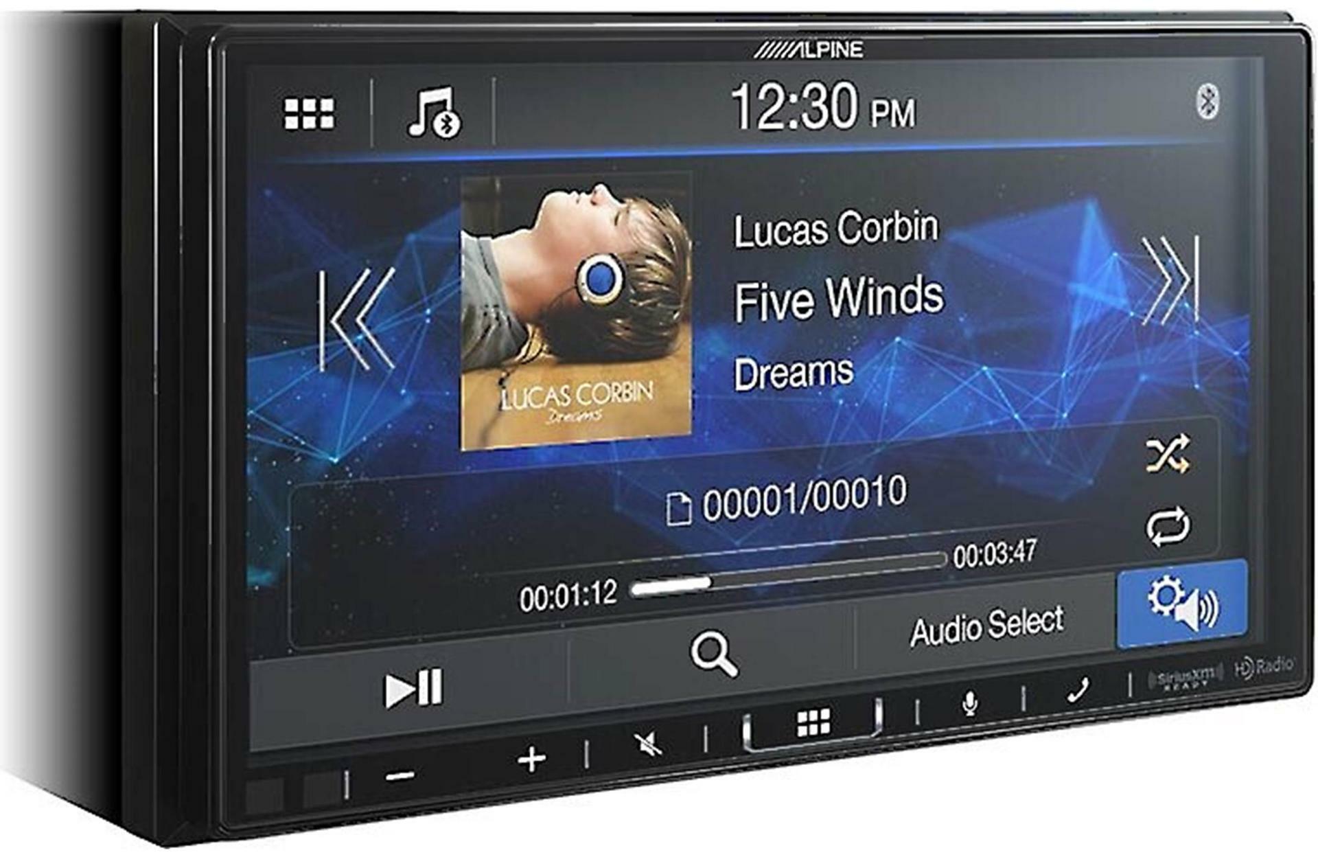 Alpine iLX-407 Double DIN 7" Carplay / Android Auto Digital Receiver +  SXV300V1 satellite Receiver Tuner