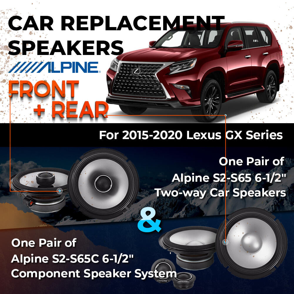 Car Speaker Replacement fits 2015-2020 for Lexus GX Series