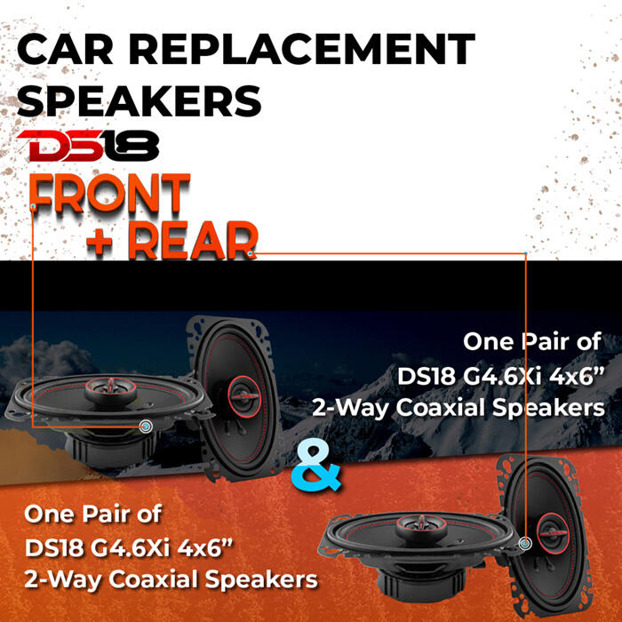 Car Speaker Replacement fits 1983-1993 for Porsche 944