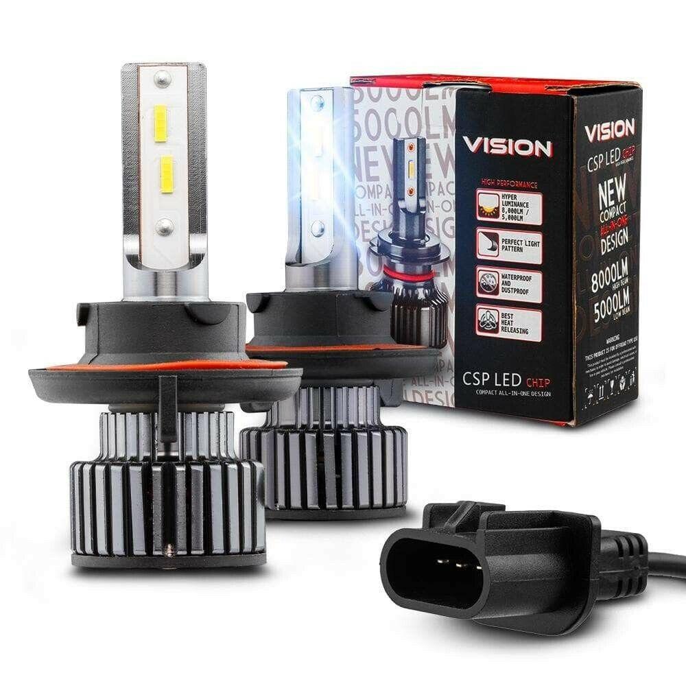 DS18 VIXH13 VISION H13 High/Low CSP LED Conversion Kit 6000/White 50 Watts 8,000 Lumens