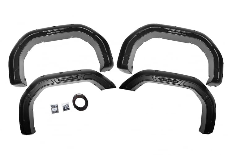 Rough Country A-G12011-G7C Fender Flares Defender | GMC Sierra 2500 HD (20-24)/Sierra 3500 HD (20-24)