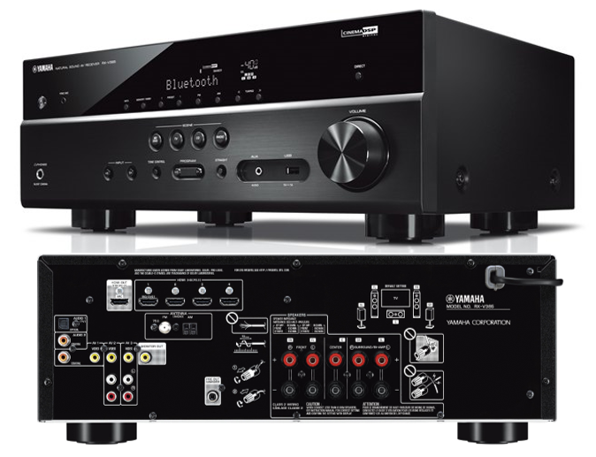 Yamaha RX-V385BL 5.1 Channel AV receiver with built-in Bluetooth. 70 Watts
