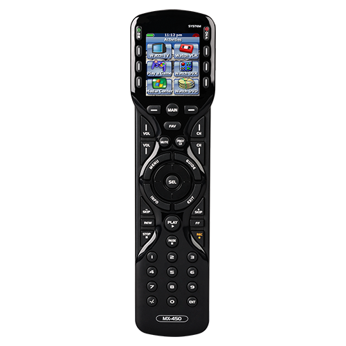 URC MX450 Standalone Programmable Remote with 2" Color LCD Screen.