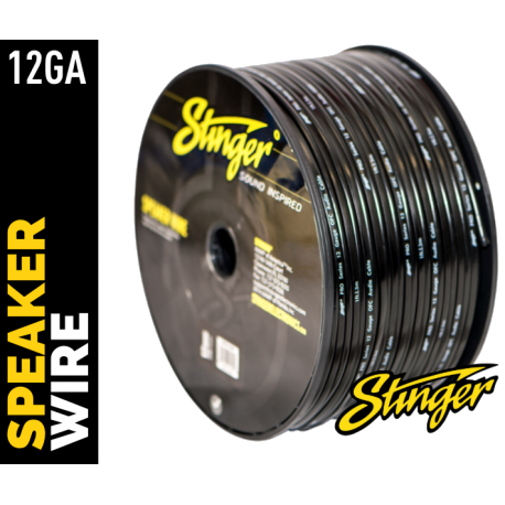 Stinger SPW512BK PRO Series 12 Gauge Primary Wire 250-Feet (Black)