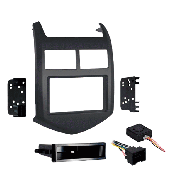Metra Kits 99-3012G-LC Chevy Sonic 12-16 Grey Double Din Dash Kit (low current harness) (New)