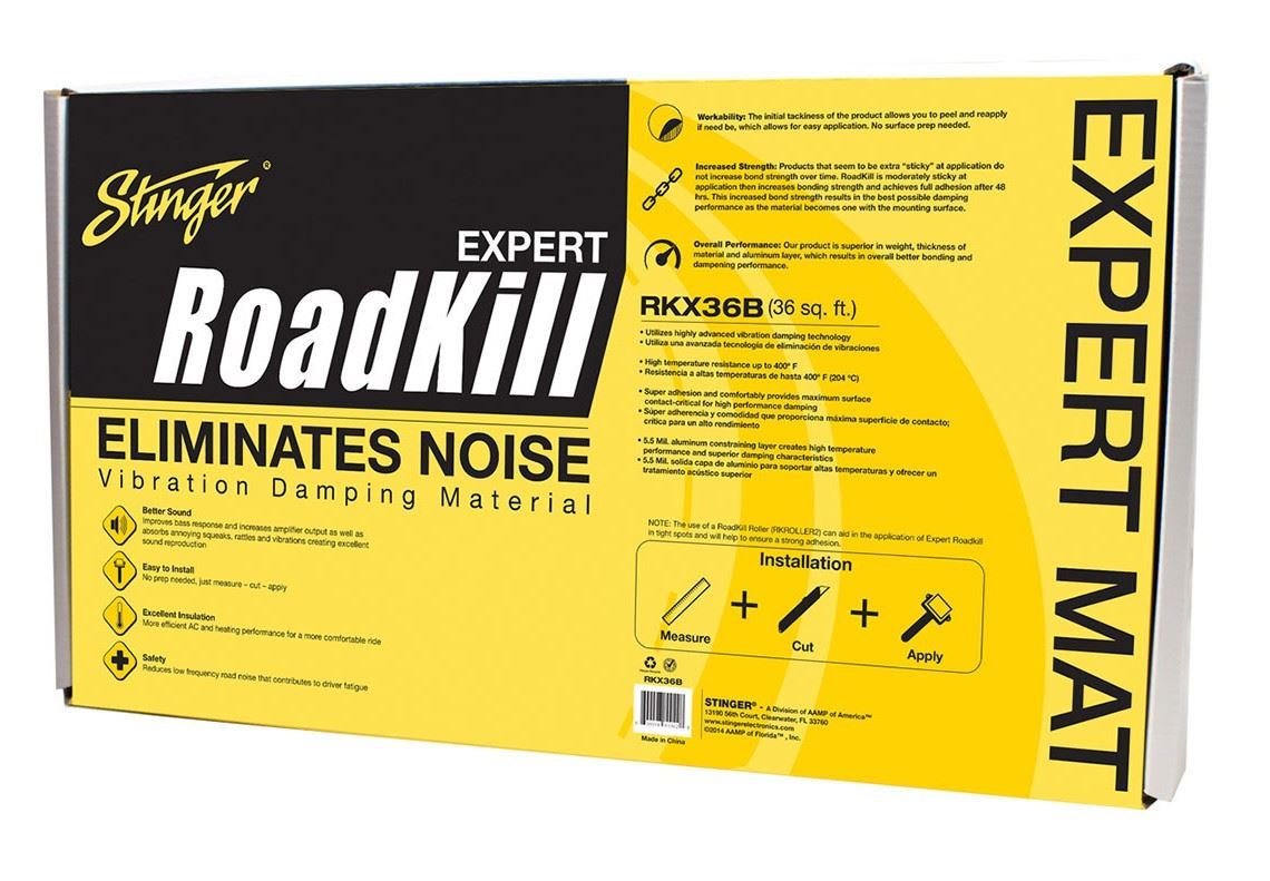 RoadKill Expert Bulk Pack Sound Damping (9 sheets, 36 sq ft)