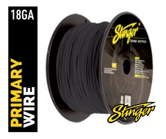 Stinger SPW318BK PRO Series 18 Gauge Black Primary Wire 500ft Roll