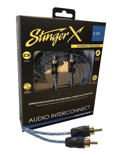STINGER XI126 X1 SERIES 2 CHANNEL 6 FOOT RCA AUDIO INTERCONNECT