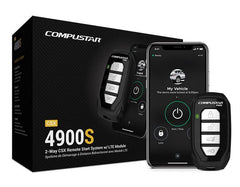 Compustar CSX4900-S 4-Button 2-Way, 3000' Remote Start System w/Drone X1LTE