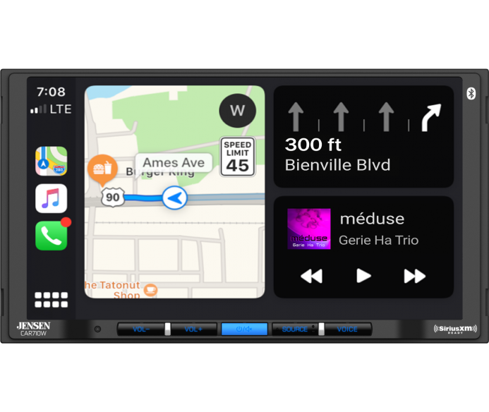 7" Ddin LCD Mechless Wireless Carplay/Android Auto & SiriusXM (SXV300 optional)
