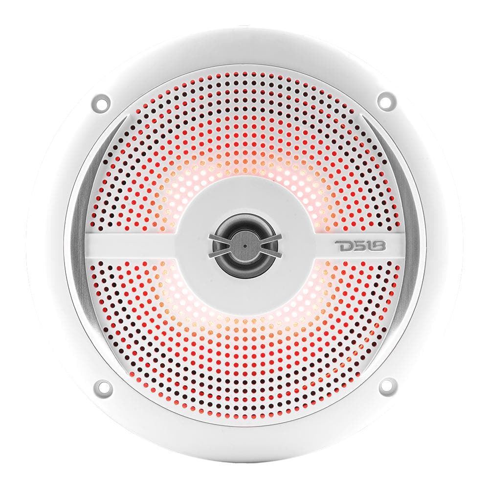 DS18 NXL-6SL/WH  HYDRO 6.5" 2-Way Marine Slim Speakers w/RGB LED Lighting 100W