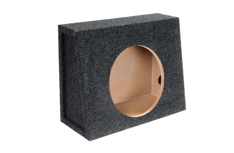 Bbox Single Sealed 10 Inch Subwoofer Enclosure - Car Subwoofer Boxes & Enclosures - Made in USA Premium Subwoofer Box Improves Audio Quality, Sound & Bass - Nickel Finish Subwoofer Terminals - Black