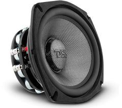 DS18 PRO-CF6.2NR 6.5 Inches Water Resistant Loudspeaker - Mid-Bass Carbon Fiber Cone and Neodymium Rings Magnet 500 Watts 2-Ohms - Ideal for Motorcycle & Motorsports