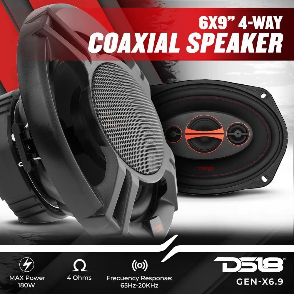 2 X DS18 GEN-X69  6x9" + 2 X GEN-X65 6.5" Car Audio Speakers Combo 660 Watts