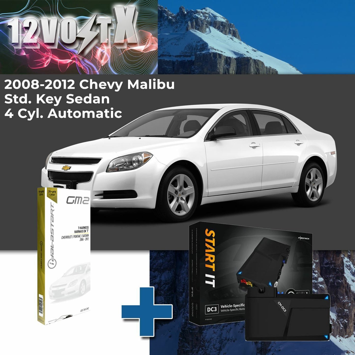 Remote Start System for 2011 Chevy Malibu Std. Key Sedan 4 Cyl. Automatic
