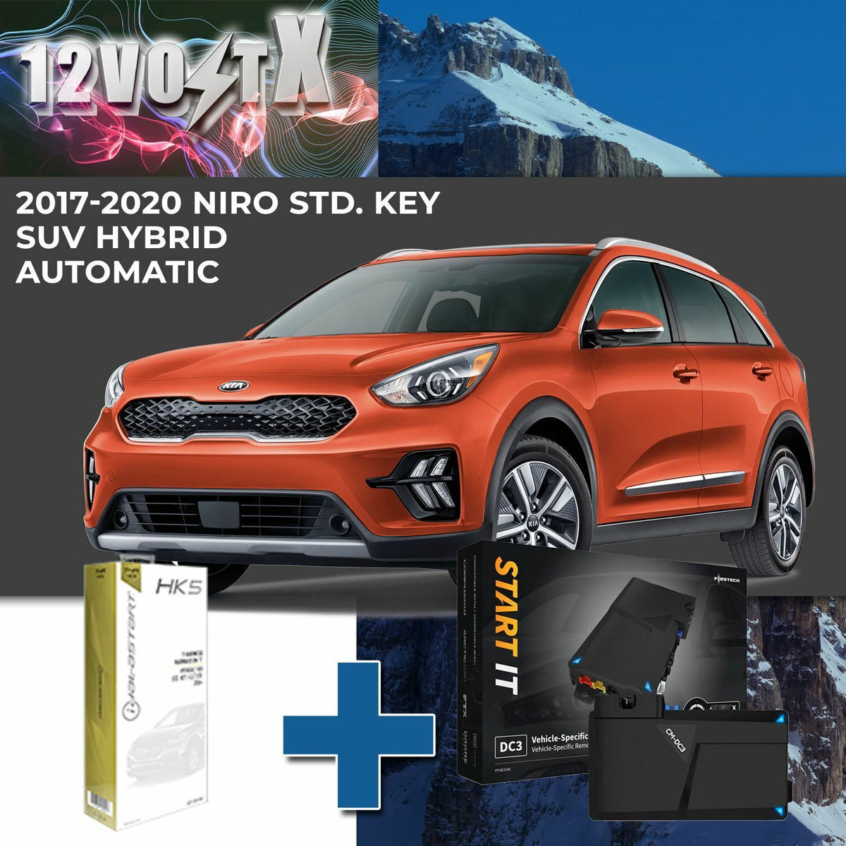 Remote Start System for 2017-2020 Kia Niro Std. Key SUV Hybrid Automatic