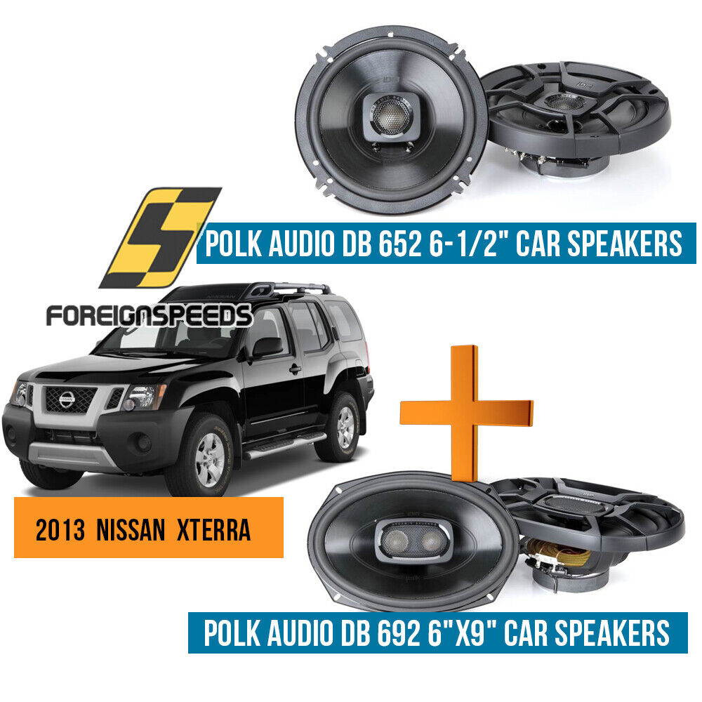 DB652 + DB692 Car Speaker Replacement Kit fit 2000-2004 for Nissan Xterra