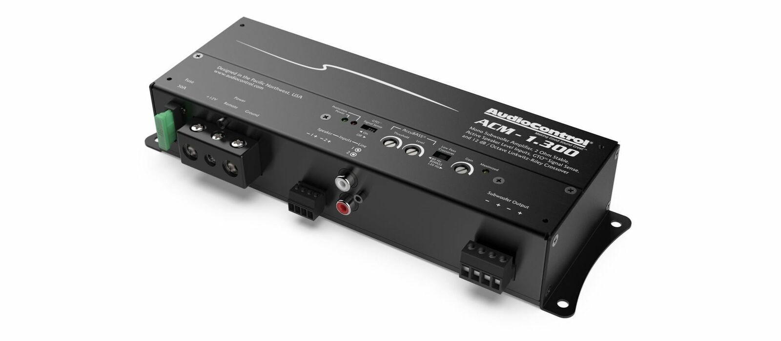 AudioControl ACM-1.300 Micro 300 Watt Mono Car Amplifier Audio Control Amp