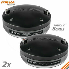 2 X PRV Audio D2200Ph 2" Phenolic Horn Compression Driver 4-Bolt