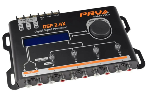 PRV DSP 2.4X Car Audio Digital Signal Processor, Crossover & Equalizer 4-Channel