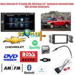 Chevy Silverado 07-13 Double-DIN, DVD Player 6.2" Touchscreen Bluetooth Radio!