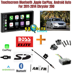 Touchscreen Bluetooth ,Apple CarPlay, Android Auto For 2011-2014 Chrysler 200