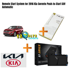 Remote Start System for 2016 Kia Sorento Push-to-Start SUV Automatic