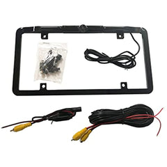 BOYO VISION VTL375TJ - Ultra Slim Full-Frame License Plate Backup Camera with Active Parking Lines (Black)